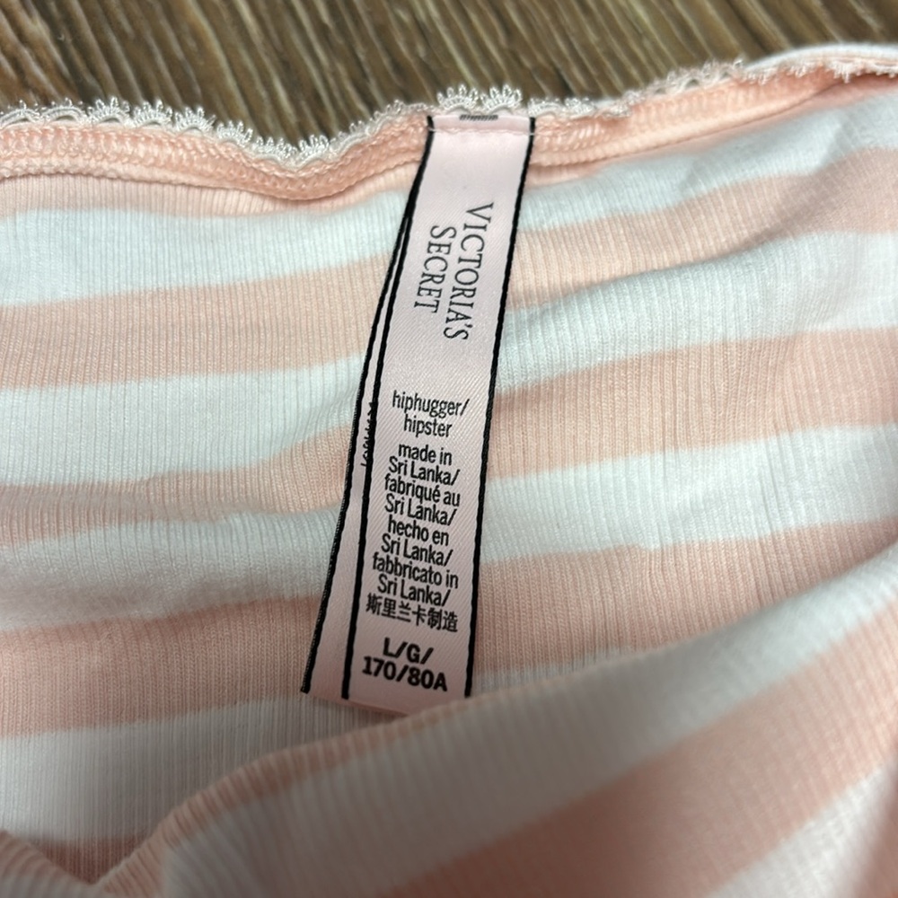 Victoria's Secret Pink and White Striped Bottoms - Picture 2 of 2